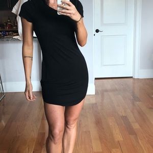 Black T-shirt dress